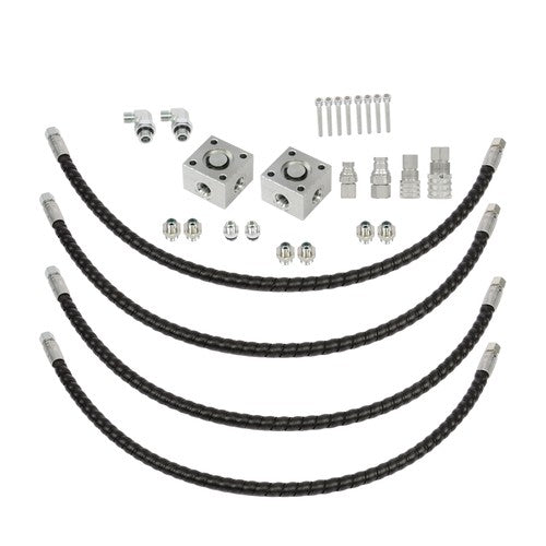 Solid Spare 2 Three Way Diverter Valves for 1-2 ton Chinese Mini Excavator w/ Quick Connects