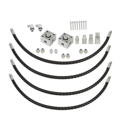 Solid Spare 2 Three Way Diverter Valves for 1-2 ton Chinese Mini Excavator w/ Quick Connects