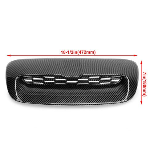 Solid Spare Hood Scoop For 07-13 Mini Cooper S R55 R56-R58 R59 Air Intake Vent Carbon Style