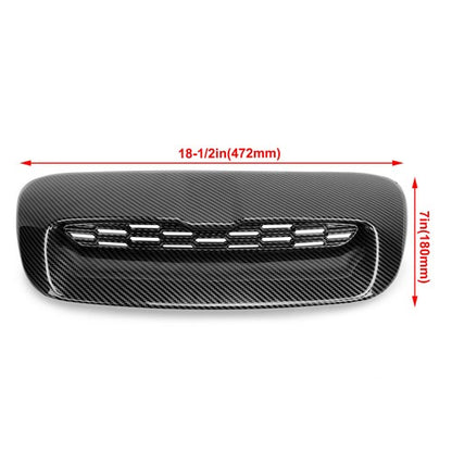 Solid Spare Hood Scoop For 07-13 Mini Cooper S R55 R56-R58 R59 Air Intake Vent Carbon Style