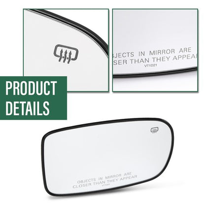 Solid Spare Fit For 11-21 Chrysler 200 300 Dodge Charger Mirror Glass Heated Right Side