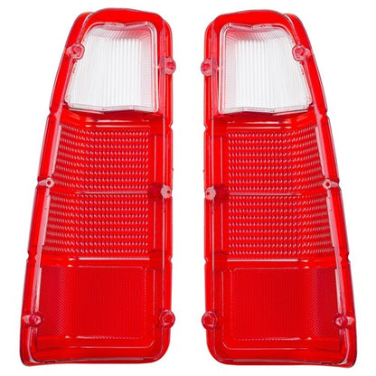 Solid Spare For 1972-1980 Dodge Truck / Plymouth Power Wagon Tail Light Lens Only Pair LH RH