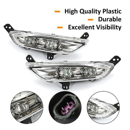 Solid Spare For 15-16 Chrysler 200 [Direct Replacement] Fog Light Bumper Lamp LED LH+RH Side