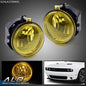 Solid Spare Fit For Dodge Challenger Charger Nitro Avenger Yellow Front Fog Lights+Bulbs
