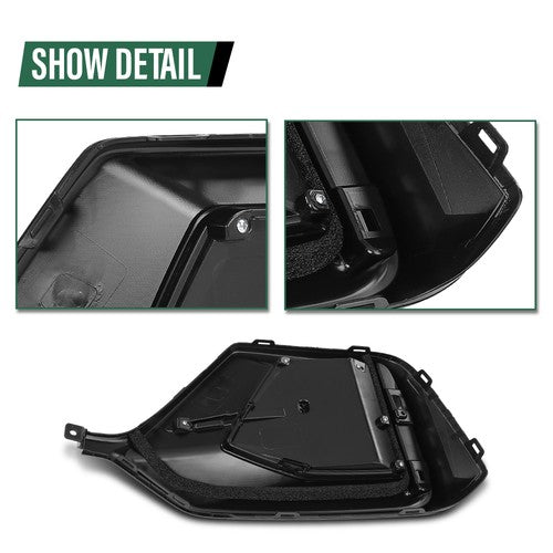 Solid Spare Rear Bumper Garnish Cover Fit For 2020-2021 Honda Civic Hatchback Left Side