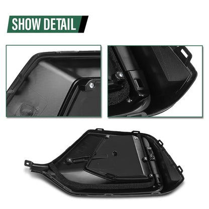 Solid Spare Rear Bumper Garnish Cover Fit For 2020-2021 Honda Civic Hatchback Left Side