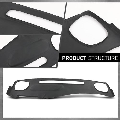 Solid Spare Fit For 98-02 Chevy S10 Blazer GMC S15 Jimmy TPE Dash Board Cap Cover Pad Gray