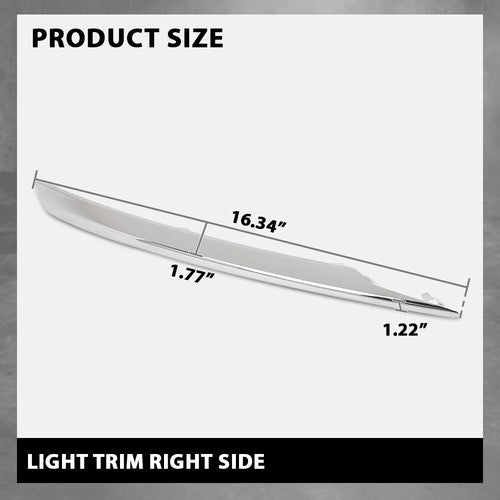 Solid Spare Front Bumper Driving Light Silver Trim Right Side Fit For 2015-2019 Lincoln MKC