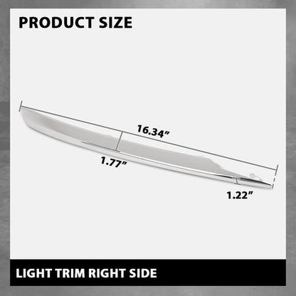 Solid Spare Front Bumper Driving Light Silver Trim Right Side Fit For 2015-2019 Lincoln MKC