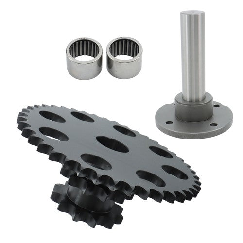 Solid Spare Chain Drive Cluster Sprocket Set D76529 D64175 Fits Case Skid Steer 1845
