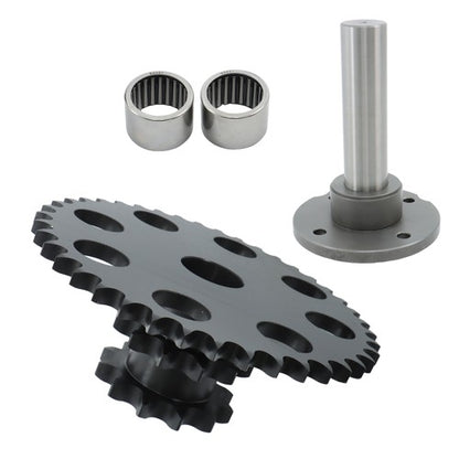 Solid Spare Chain Drive Cluster Sprocket Set D76529 D64175 Fits Case Skid Steer 1845