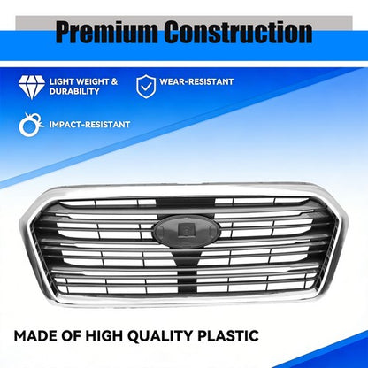 For 2019 2020 2021 2022 Subaru Ascent #91121XC01A Front Bumper Grille Chrome