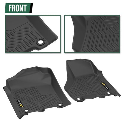 Solid Spare Fit For 19-24 Ram 2500/3500 Crew Cab All Weather TPE Floor Mats Protection Liner