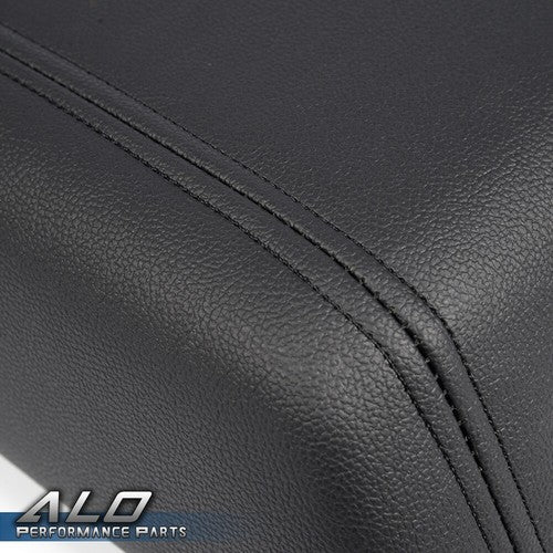 Solid Spare Center Console Arm Rest Lid Cover Pad Leather Fit For 2004-2008 Ford F-150 Black
