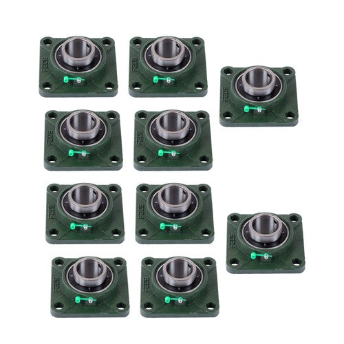 Solid Spare 10× UCF209-28 1-3/4" Bore Pillow Block Flange Bearing 4 Bolt Solid Base