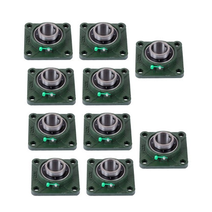 Solid Spare 10× UCF209-28 1-3/4" Bore Pillow Block Flange Bearing 4 Bolt Solid Base