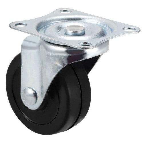 Solid Spare 24 Pack 2" Swivel Caster Wheels Rubber Base With Top Plate & Bearing Heavy Duty