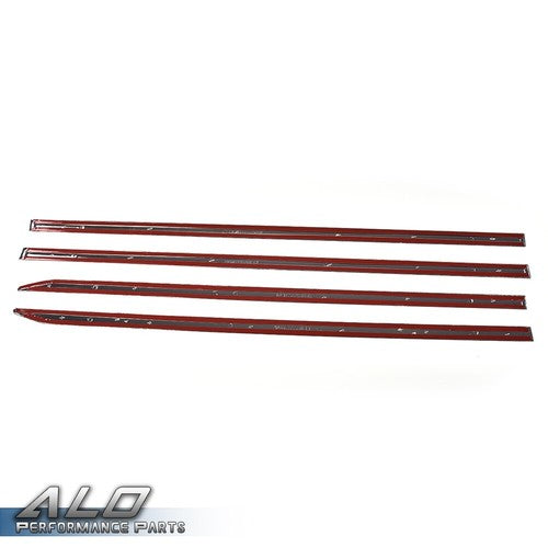 Solid Spare 4pcs Body Side Molding Trim Chrome Fit For 19-21 Dodge Ram 1500 Crew Cab