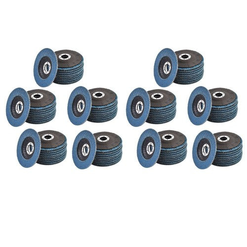 Solid Spare 4-1/2" X 7/8" 40 GRIT PREMIUM ZIRCONIA FLAP DISC SANDING GRINDING 100 PACK New