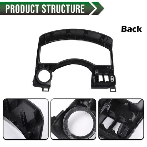 Solid Spare Fit For 04-06 Nissan Titan Armada Dash Panel Gauge Cover Bezel Trim Gray