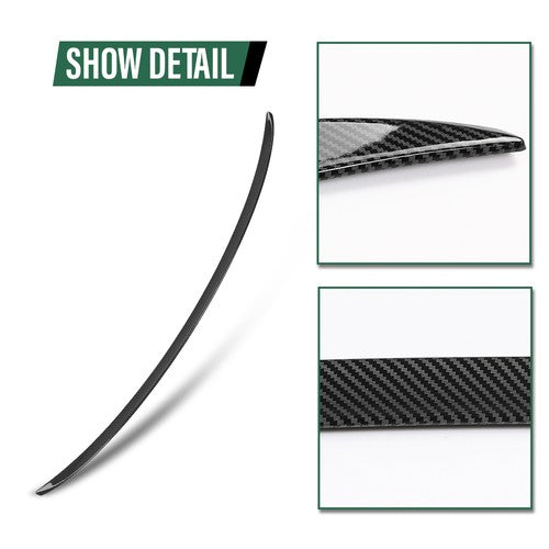 Solid Spare Rear Trunk Spoiler Wing Carbon Look Fit For 2007-2013 BMW 3 Series E92 M3 Style