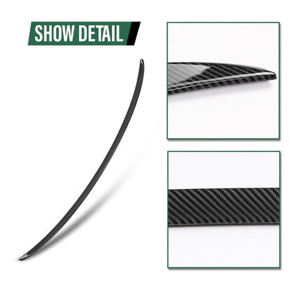 Solid Spare Rear Trunk Spoiler Wing Carbon Look Fit For 2007-2013 BMW 3 Series E92 M3 Style