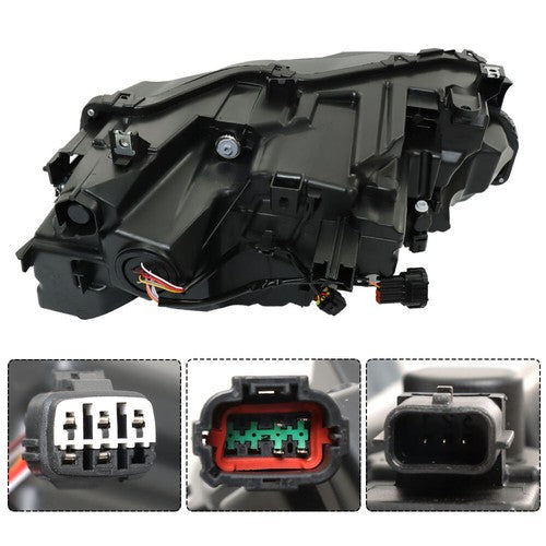 Solid Spare Air Intake Air Cleaner Housing For 21-23 Nissan Rogue SL|SV Pair LED Headlights