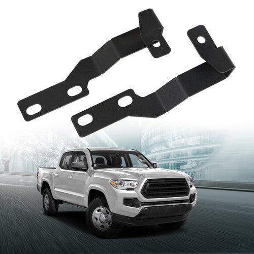 Solid Spare Fit For 05-15 Toyota Tacoma Hood Ditch Hinges Cube LED Light Pods Mount Brackets