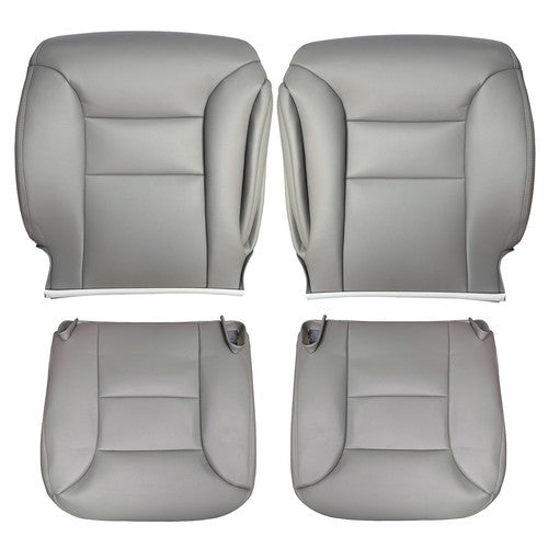 For 1995 1996 1997 1998 1999 Chevy Tahoe Suburban Leather Seat Covers Gray