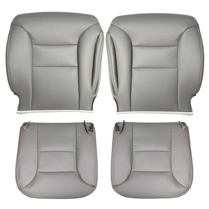 For 1995 1996 1997 1998 1999 Chevy Tahoe Suburban Leather Seat Covers Gray