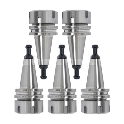 Solid Spare 5 Pcs ISO30 ER32 50 Collet Chuck Tool Holder G2.5 30000 RPM CNC Machine