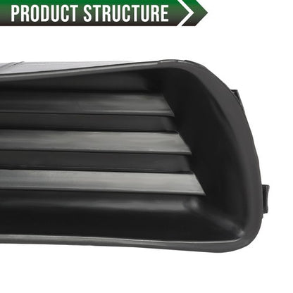 Solid Spare Front Bumper Insert Fog Light Cover Left+Right Fit For 2007-2009 Toyota Camry