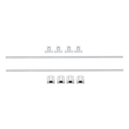 Solid Spare 2Pcs 8×600mm Linear Motion Rail Shaft Slide Guide w/ 4 SCS8UU Bearing & SK8 Rail