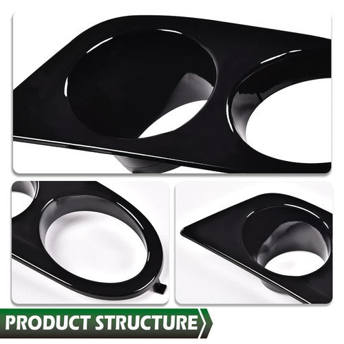 Solid Spare Fit For 2001-2006 BMW E46 M3 2-Door Fog Light Covers Bezel Trim Left+Right