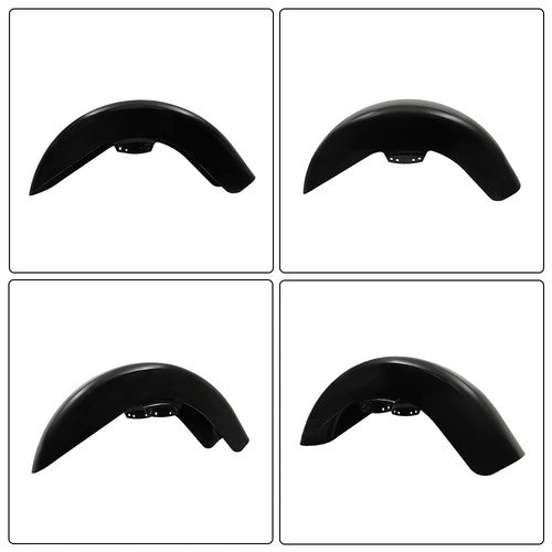 Solid Spare ABS PlasticBlack Front Fender Fit For Touring Street Road Glide 2014-2023 New