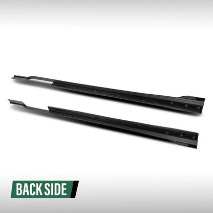 Solid Spare Side Skirts Extension Panel Fit For 2020-2025 BMW G06 X6 M Sport Gloss Black