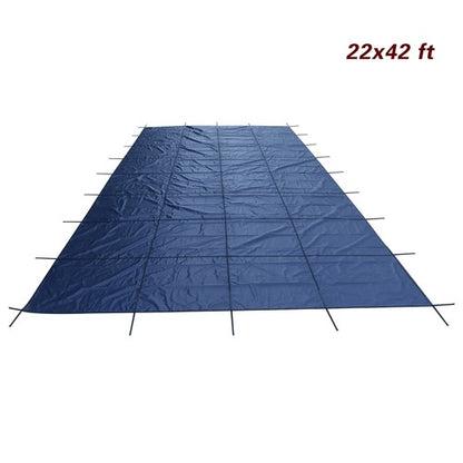 Solid Spare Inground Pool Safety Cover 20' × 40' Rectangle Safety Pool Covers Blue Mesh