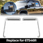 Solid Spare Chrome Top+Side Mirror Cover For 20-24 Chevy Silverado GMC Sierra HD 2500 3500