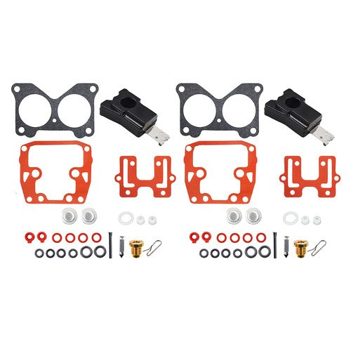 Solid Spare 2× Carburetor Carb Rebuild Kit For Johnson Evinrude V4 85 90 100 115 125 140HP