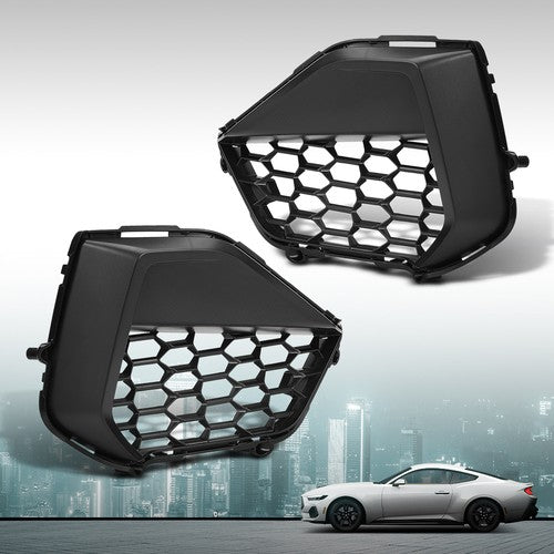 Solid Spare Fit For 2024-2025 Ford Mustang GT Front Bumper Lower Corner Grille Left & Right