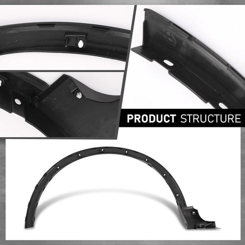 Solid Spare Front Right Side Fender Flare Wheel Arch Molding Fit For 2020-2024 Ford Escape