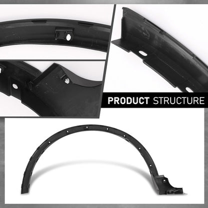 Solid Spare Front Right Side Fender Flare Wheel Arch Molding Fit For 2020-2024 Ford Escape