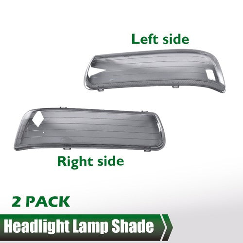 Solid Spare Fit For 1999-2002 Chevy Silverado 1500 2500 3500 Headlight Lens Cover Pair
