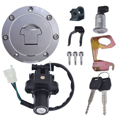 Solid Spare For Honda CBR600F4/F4i 01-06 Ignition Switch Fuel Gas Cap Seat Lock Key Set USA