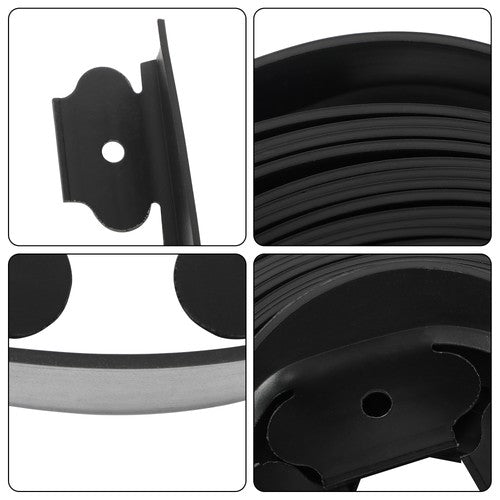 Solid Spare L-shaped Landscape Edging Border Kit No-Dig Garden Edge Lawn Border 40 FT