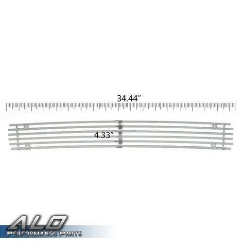 Solid Spare Fit For 2009-2014 Nissan Maxima Front Lower Bumper Silver Billet Grille Insert