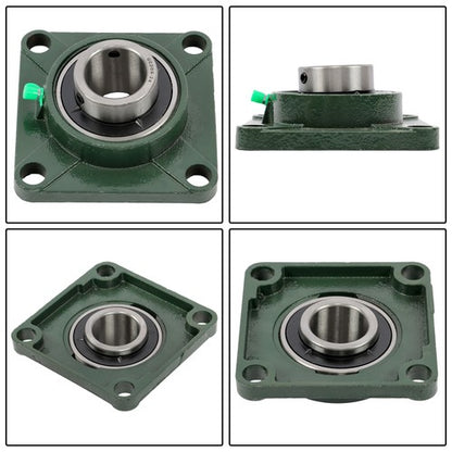 Solid Spare 4PCS 1-1/2" Bore 4 Bolt Solid Base UCF208-24 Pillow Block Flange Bearing