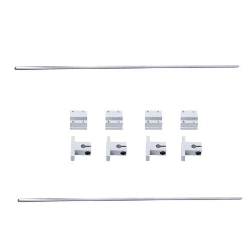Solid Spare 2 Pcs 850mm Linear Motion Rail Guide with 4 PCS SCS8UU Bearings SK8 Rail Support
