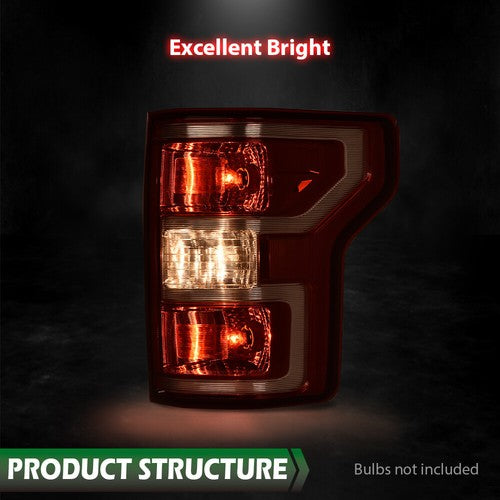 Solid Spare Fit For 18-20 Ford F-150 Pickup Right Rear Tail Light Brake Lamp w/o Bulb