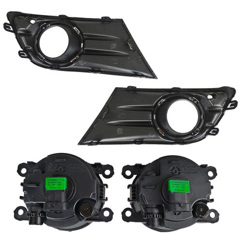 For Honda Pilot 2012-2013-2014-2015 New A Pair Fog Light W/Cover&Chrome Trim US